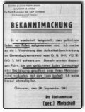 bekanntmachung